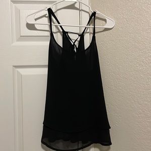 Black medium tank top blouse